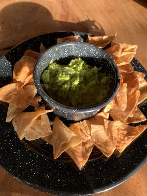 Chips and gauc  at The Green Place in Puerto Vallarta