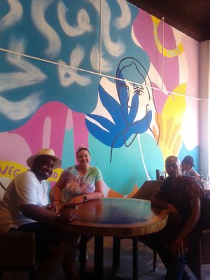 Me and my two clients:) at The Green Place in Puerto Vallarta