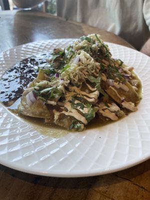 Chilaquiles   at The Green Place in Puerto Vallarta