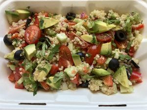 Mediterranean Quinoa Salad  at The Green Place in Puerto Vallarta