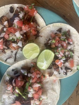 Jackfruit carnitas  at The Green Place in Puerto Vallarta
