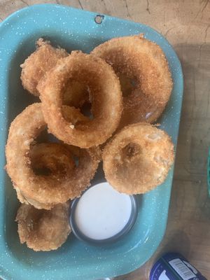 Onion rings   at The Green Place in Puerto Vallarta