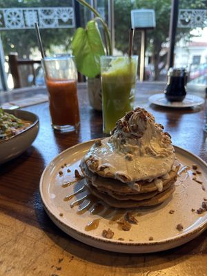 Pumpkin Pancakes  at The Green Place in Puerto Vallarta