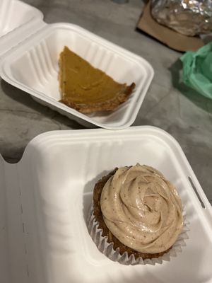 Pumpkin pie & carrot cupcakees  at The Green Place in Puerto Vallarta