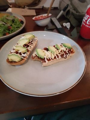 Molletes at The Green Place in Puerto Vallarta