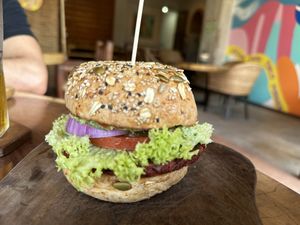 Chicago burger!   at The Green Place in Puerto Vallarta