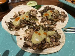 Jackfruit tacos at The Green Place in Puerto Vallarta