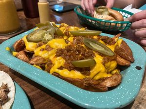 Chili fries at The Green Place in Puerto Vallarta