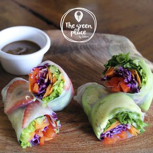 Fresh spring rolls at The Green Place in Puerto Vallarta