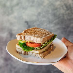Tofu sandwich  at The Green Place in Puerto Vallarta