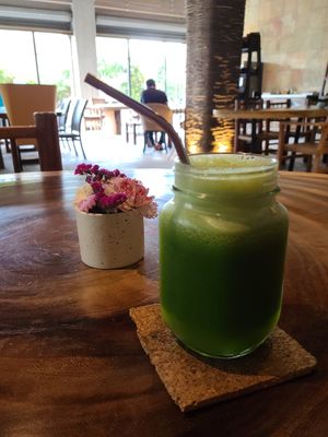 Green juice at The Green Place in Puerto Vallarta