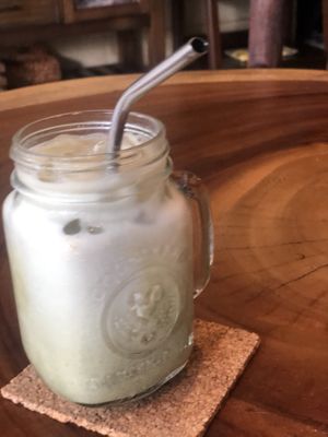 Matcha latte  at The Green Place in Puerto Vallarta