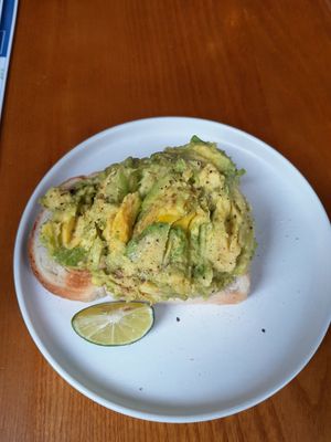 Avocado toast at Lifted Coffee & Brunch in Hanoi