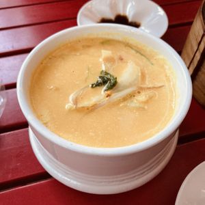 Coconut curry cream soup   at miss mai in Dortmund