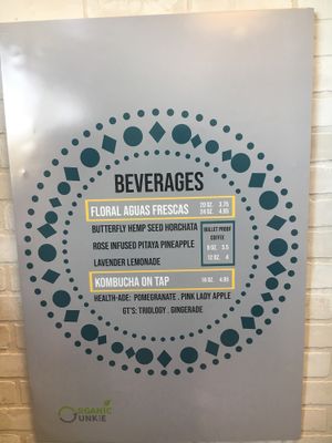 Beverages  at Organic Junkie in Corona