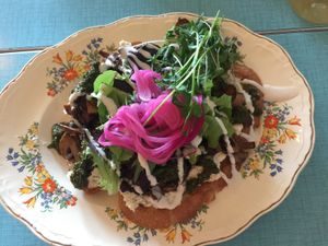 Mushrooms on Toast at North Star Diner in North Bay
