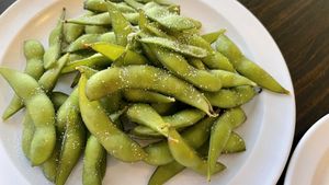 Edemame  at Samata Vegan House in Hollywood