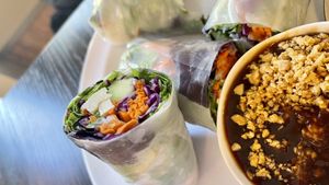 Fresh Rolls  at Samata Vegan House in Hollywood
