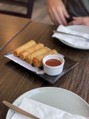 Spring rolls  at Samata Vegan House in Hollywood