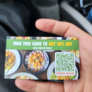 The server was very committed to sharing this with me at Samata Vegan House in Hollywood