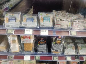 Vegan protein selection at Natural Spar in Gran Canaria