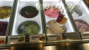 Vegan selection of ice creams at Spar Natural - the peanut flavour was very tasty at Natural Spar in Gran Canaria
