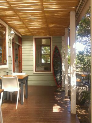 entrance at Whole Earth Cafe in Cape Town