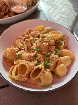 Homestyle vegan Mac  at The Fairmount Cocktail Bar in Cleveland Heights