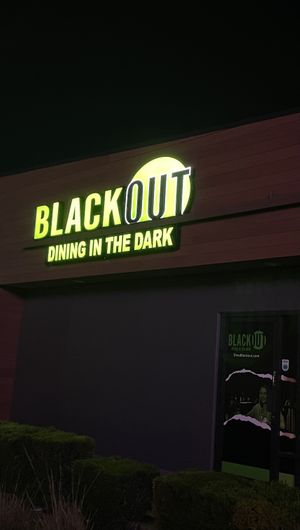   at BLACKOUT Dining in the Dark in Las Vegas