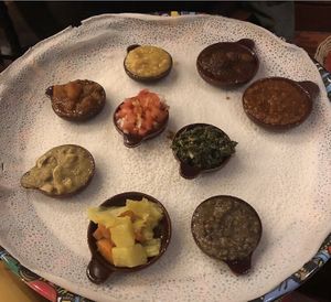 Main dishes  at Addis in Cape in Cape Town