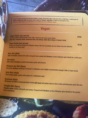   at Addis in Cape in Cape Town