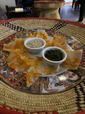 Vegan starter  at Addis in Cape in Cape Town