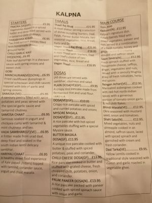 Page 1 at Kalpna in Edinburgh