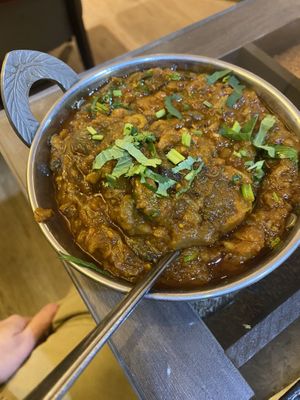 Eggplant   at Kalpna in Edinburgh