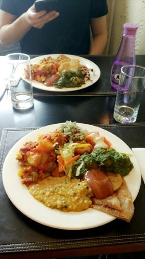 all Vegan buffet for £8.50 between 12-2pm at Kalpna in Edinburgh