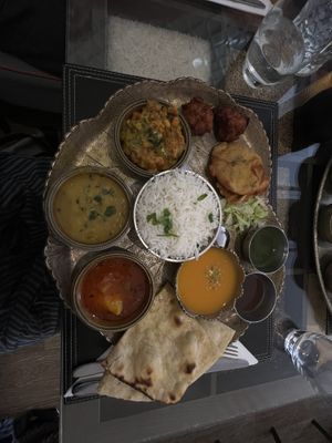 vegan thaali  at Kalpna in Edinburgh