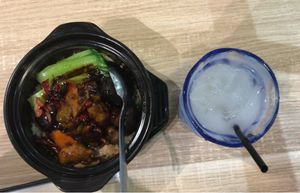 Promotional claypot chicken and barley  at Green Signature - Yishun in North Singapore