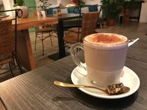 Indian Chai Tea with Soya Milk at Buddha Bowl in The Hague
