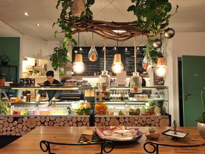 Cafe interior  at Buddha Bowl in The Hague