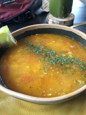 Spicy soup at Buddha Bowl in The Hague