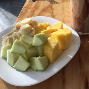 Fresh fruit at Cali Cafe in Cozumel