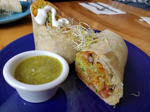 Burrito at Cali Cafe in Cozumel