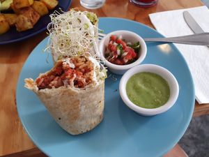 Burrito at Cali Cafe in Cozumel