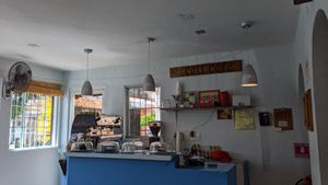 Interior, courtyard to the side. at Cali Cafe in Cozumel