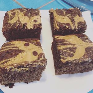 Peanut Butter Banana Brownies at Cali Cafe in Cozumel