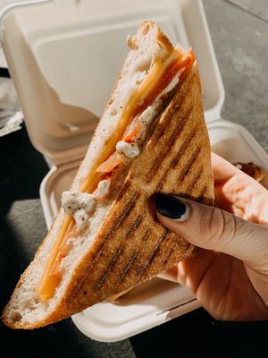 Turkey panini at Wild Trails Coffee in North Vancouver