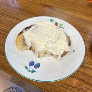 Cinnamon Bun  at Wild Trails Coffee in North Vancouver