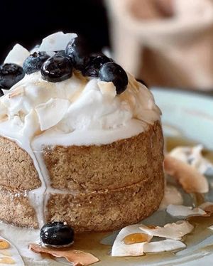 Blueberry pancake  at Hale & Hearty in Waterloo