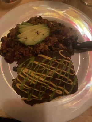 Enchiladas (vegan and gluten free)  at Solid Grill & Bar in Boise