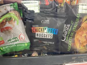 Vegan nuggets at Mini Market in Futaleufu